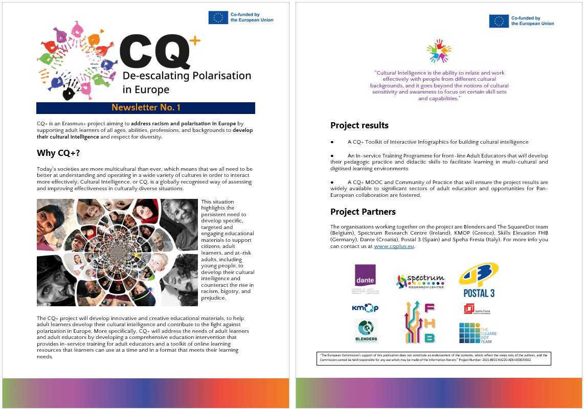 Read more about the article CQ+ project’s Newsletter #1 is Out!